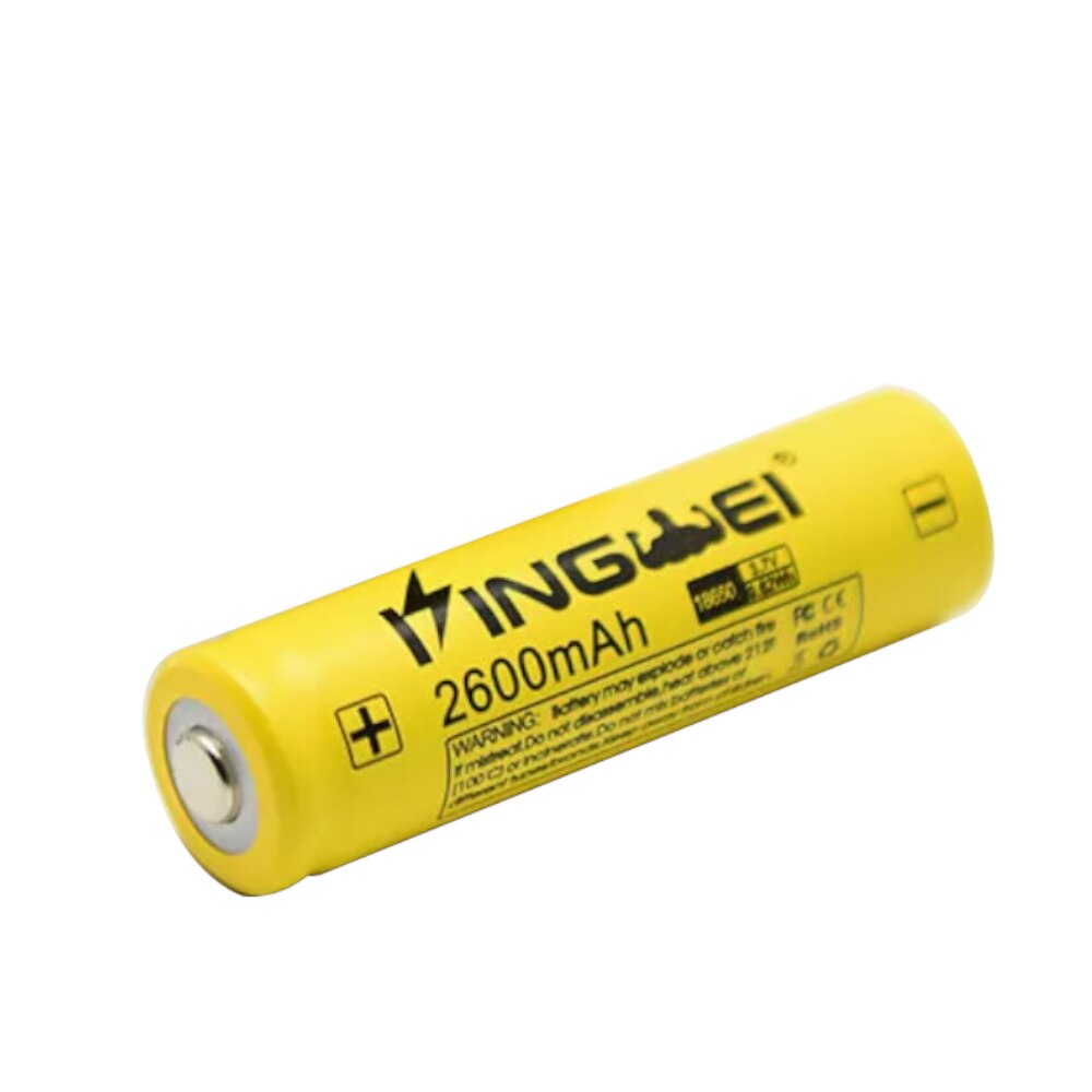 Акумулаторна Li-on батерия 18650 KingWei 3.7V 2600mAh с Пъпка