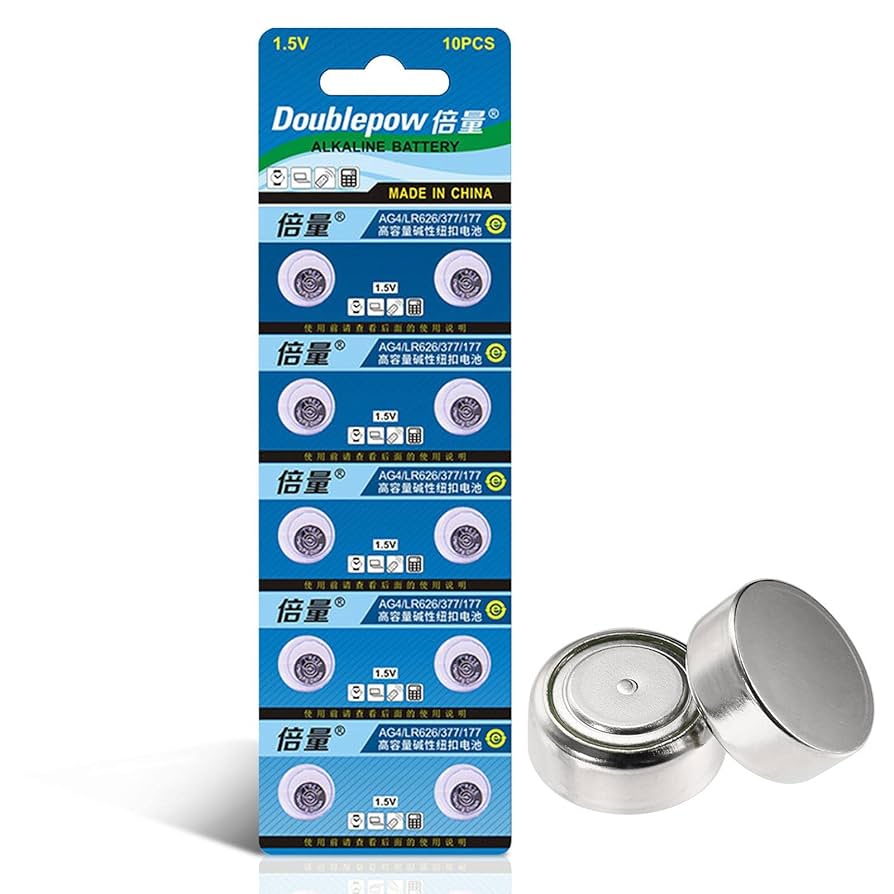 Алкална батерия часовникарска Doublepow AG4/177- блистер 10