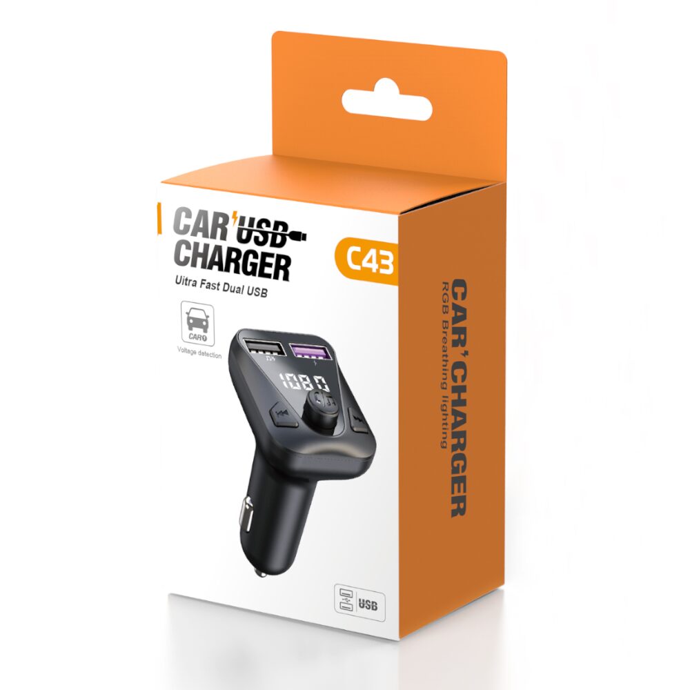 FM трансмитер Bluetooth C43