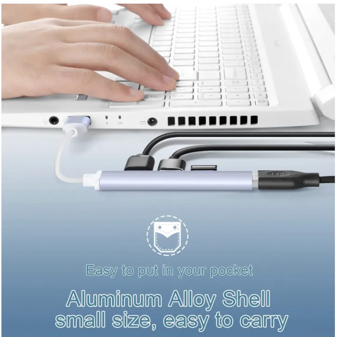 USB HUB 3.0 LH333 4 порт, алуминиев корпус