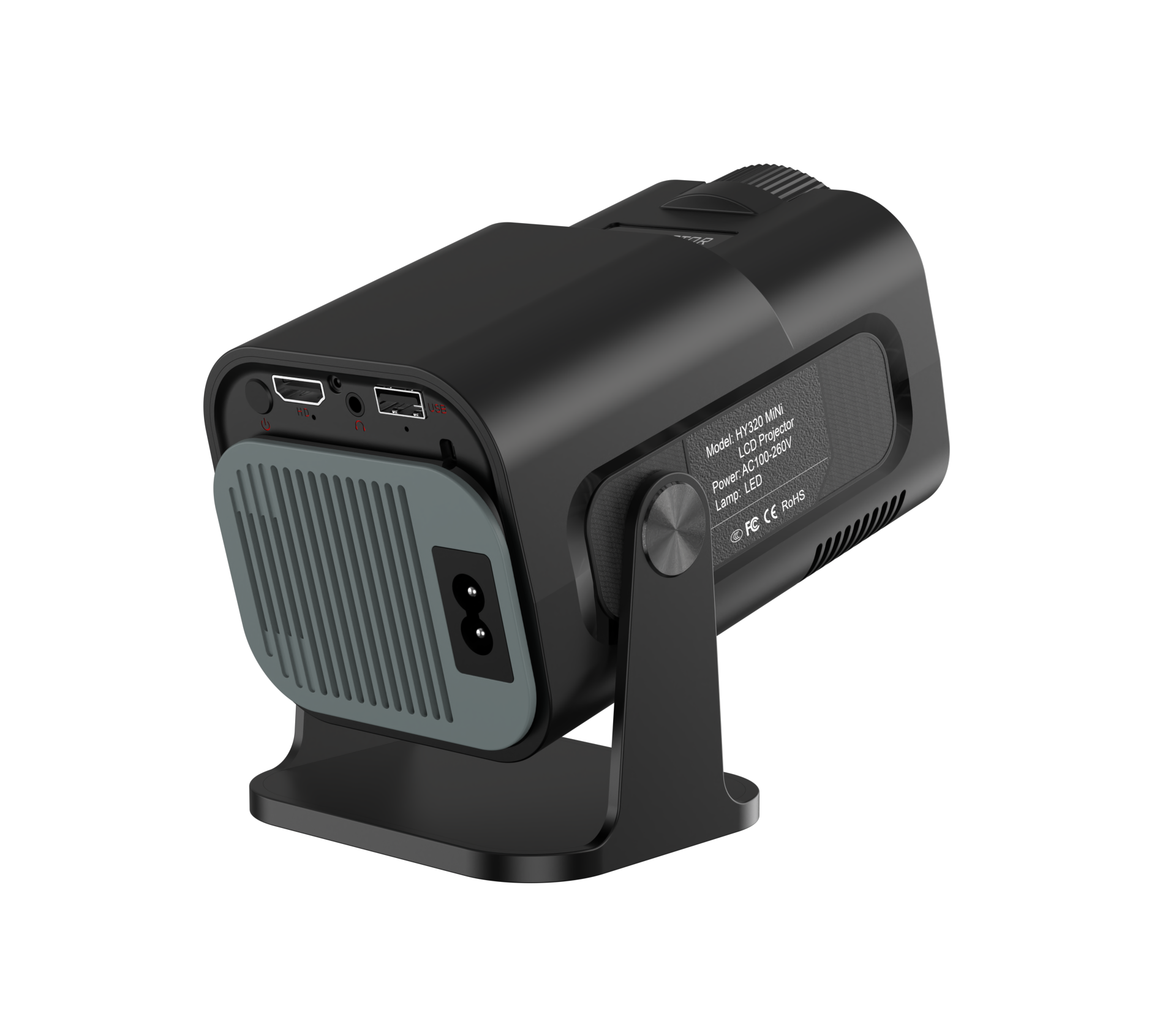 Видеопроектор HY320 MINI, 1080P, 180°