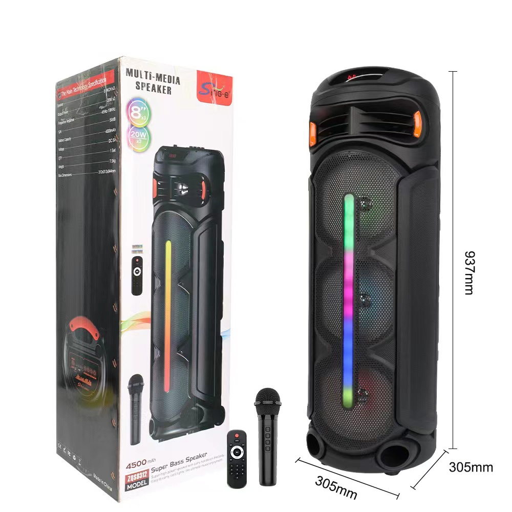 Караоке Bluetooth колона модел ZQS8312, 8" 20W