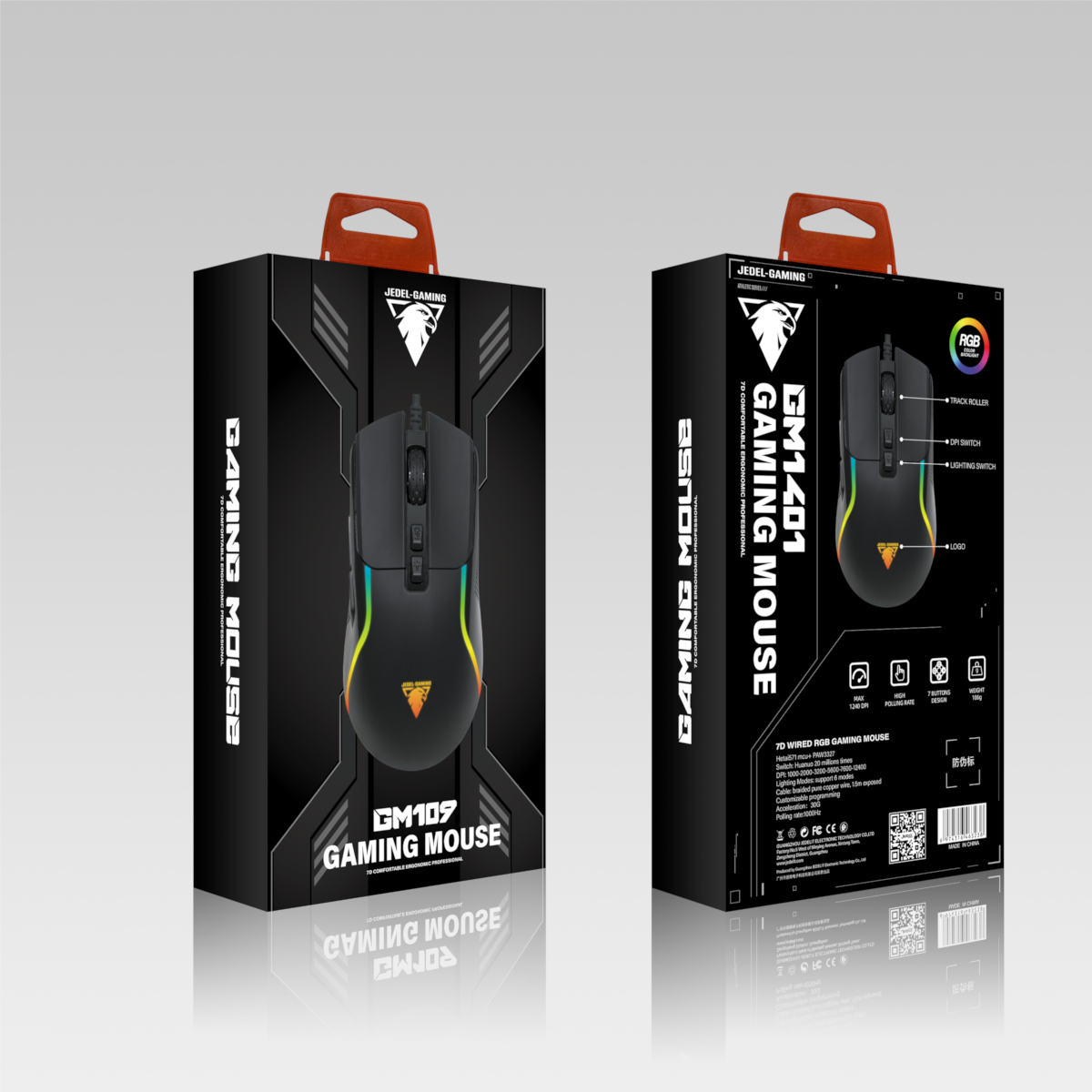 Професионална гейминг мишка Jedel GM109 RGB