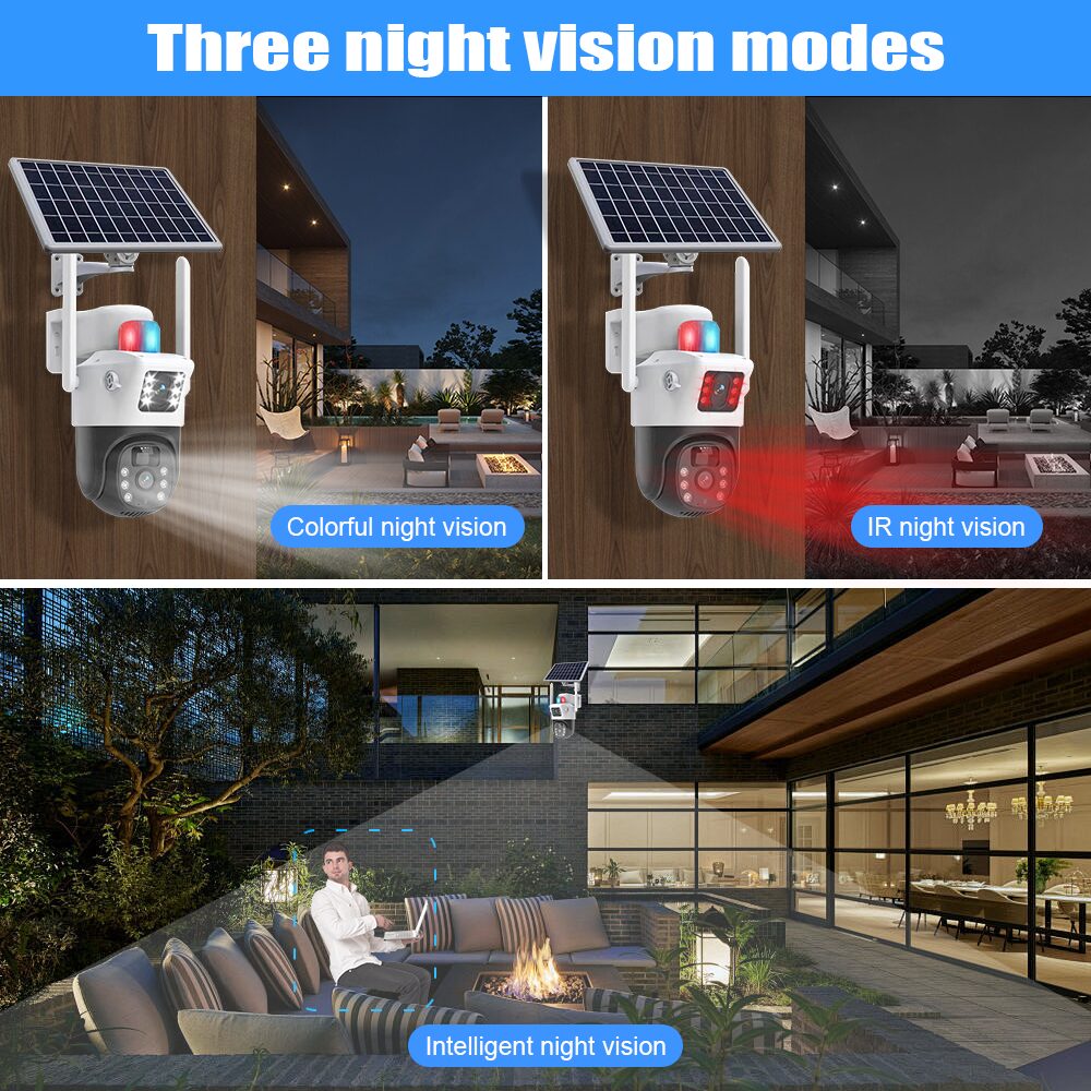 IP Wi-fi Камeра Q1 Solar 4G 2+2Mpx