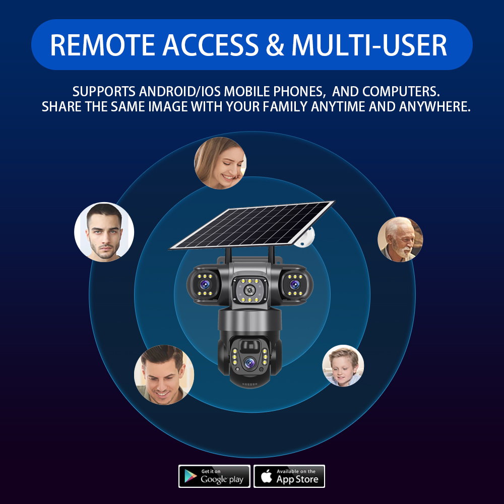 IP Wi-fi Камeра VTS28- 4g tripple solar