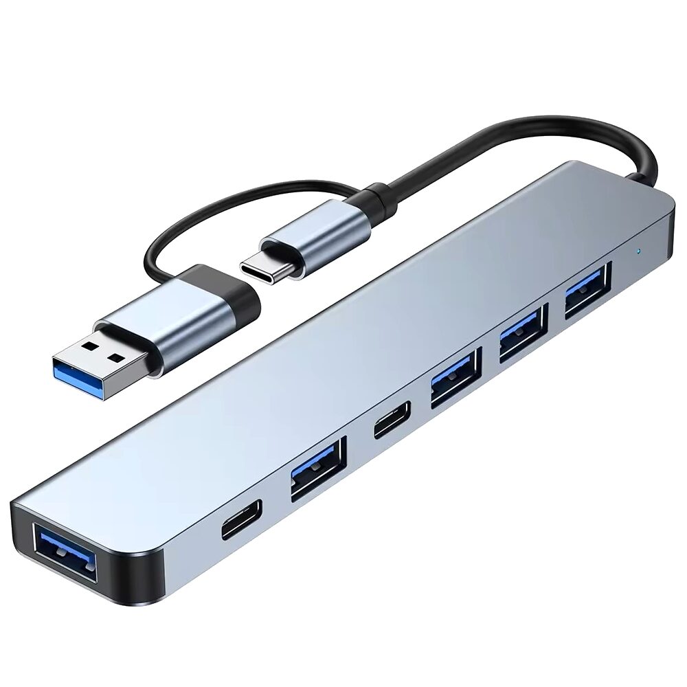 USB + Type C HUB 3.0 - 7 port - 5A 2C