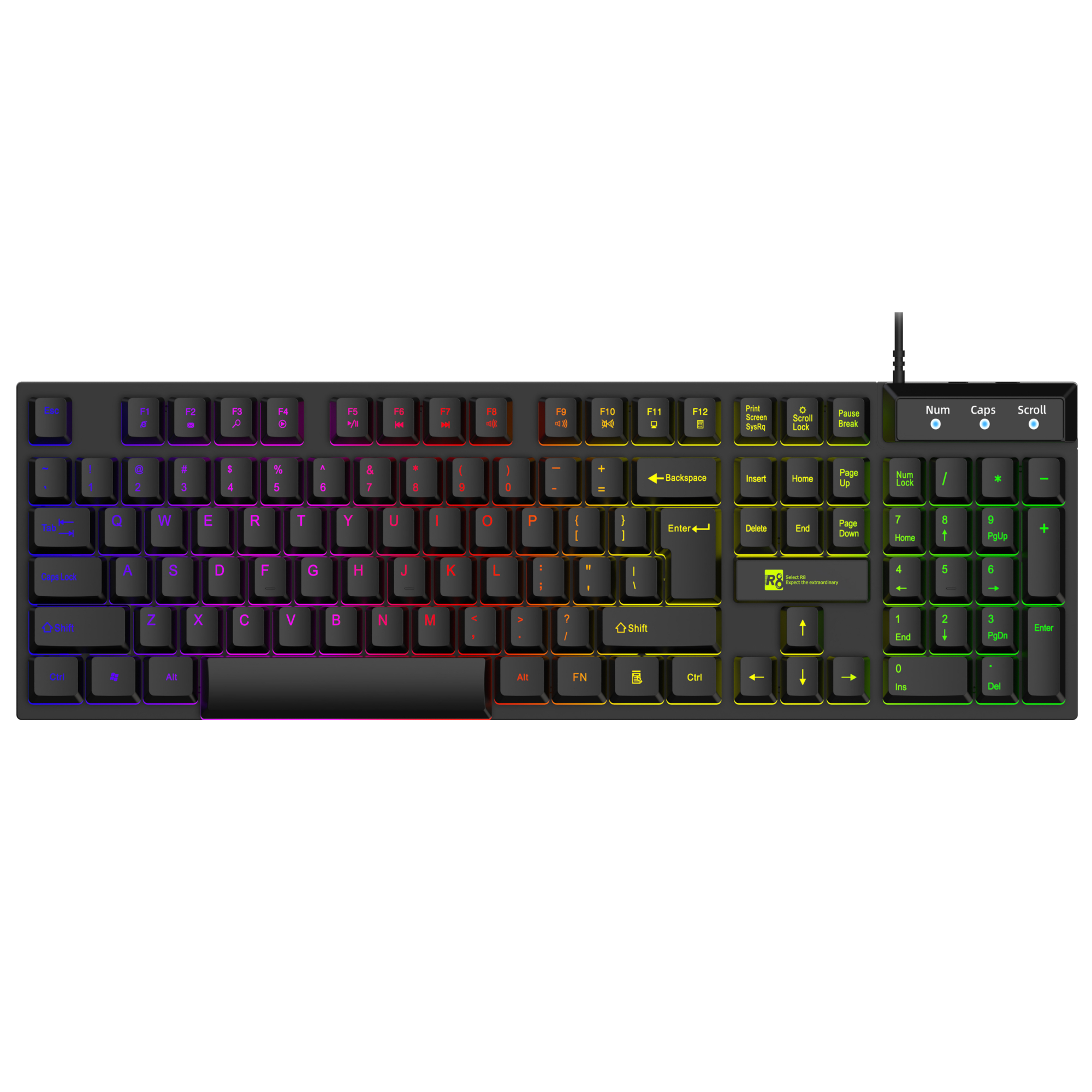 Клавиатура модел R8 1822 Светеща