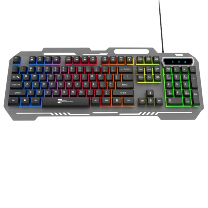 Клавиатура модел R8 1836 Метална, Светеща