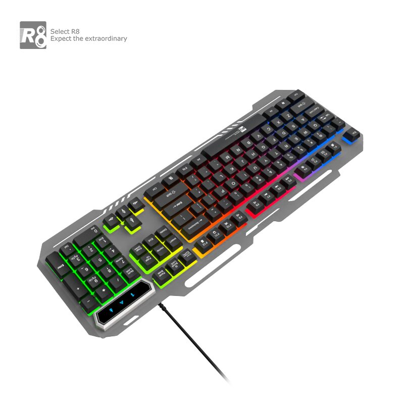 Клавиатура модел R8 1836 Метална, Светеща