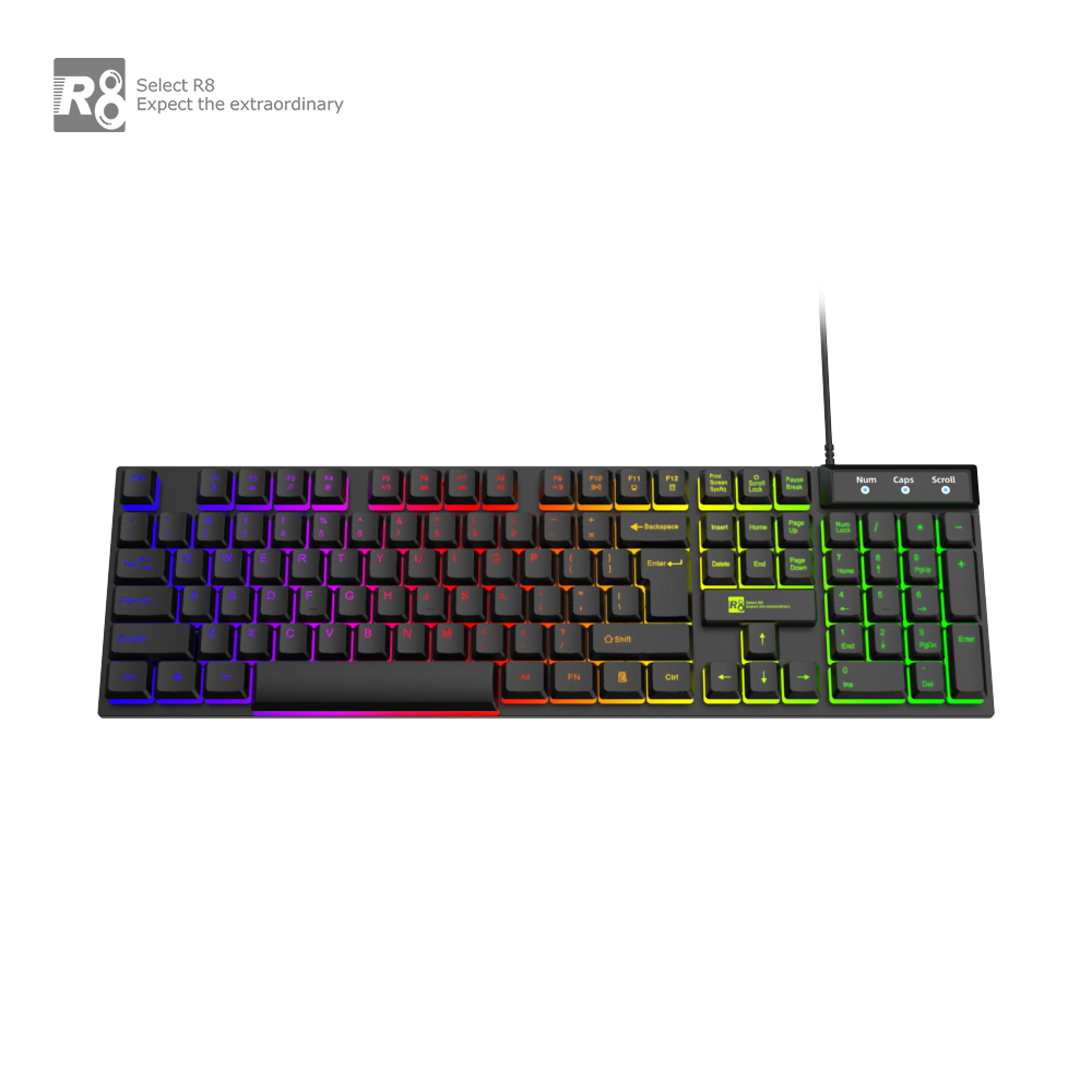 Клавиатура модел R8 1822 Светеща