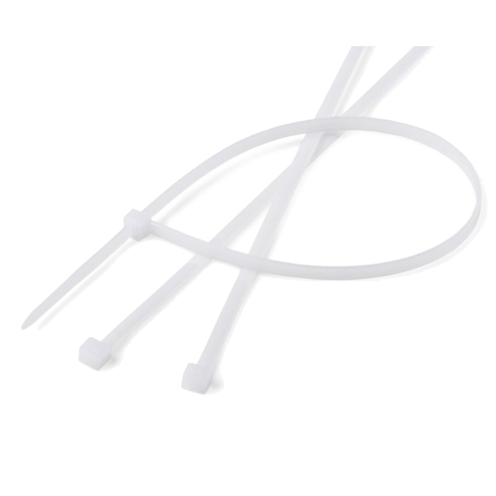 Кабелни превръзки 100бр пакет бели 3.6x350mm