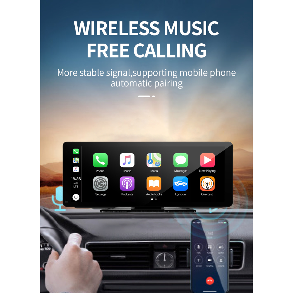 Смарт Нави за автомобил M13 с Android auto, тъчскрийн 10.26 инча