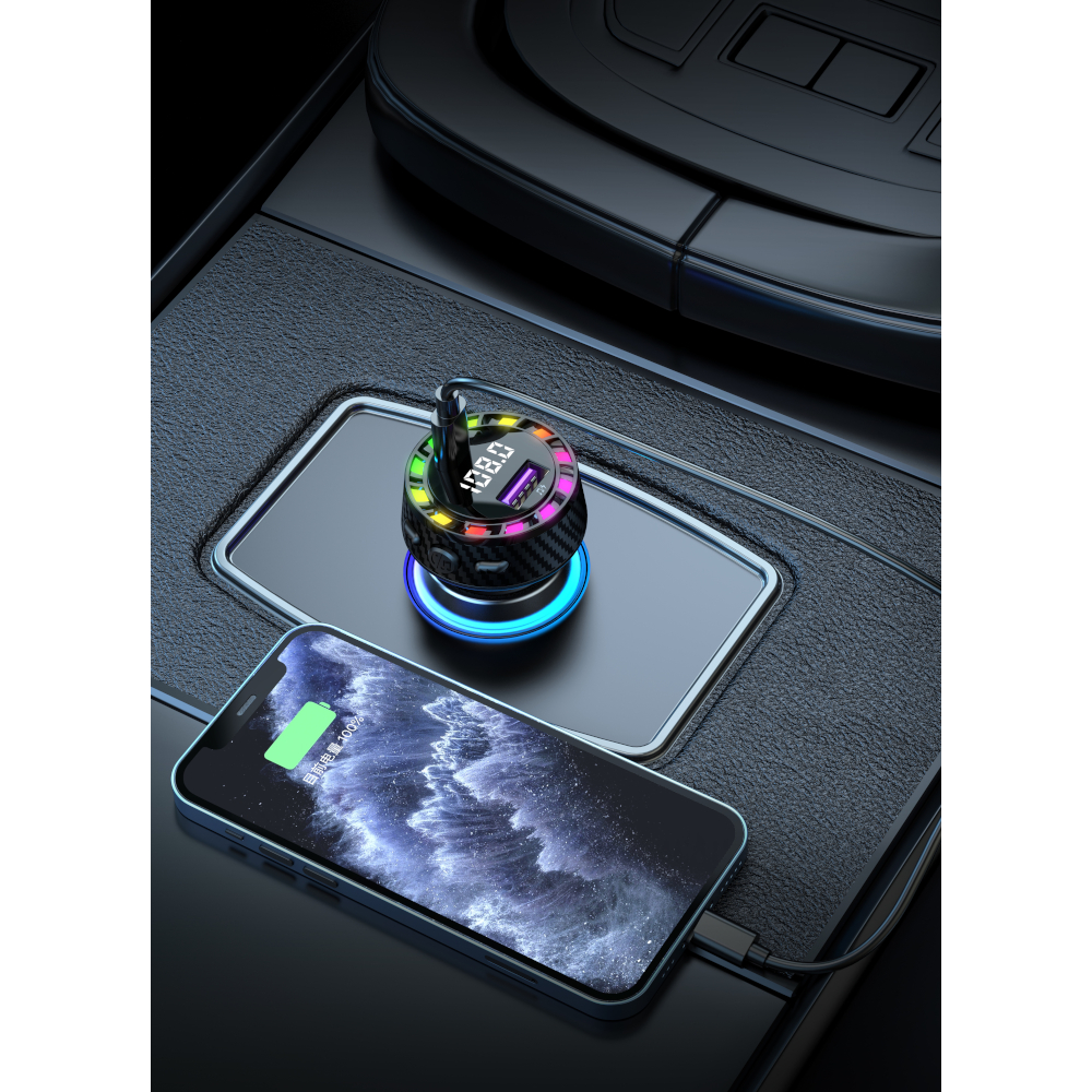 FM Трансмитер Bluetooth C55 + PD 30W