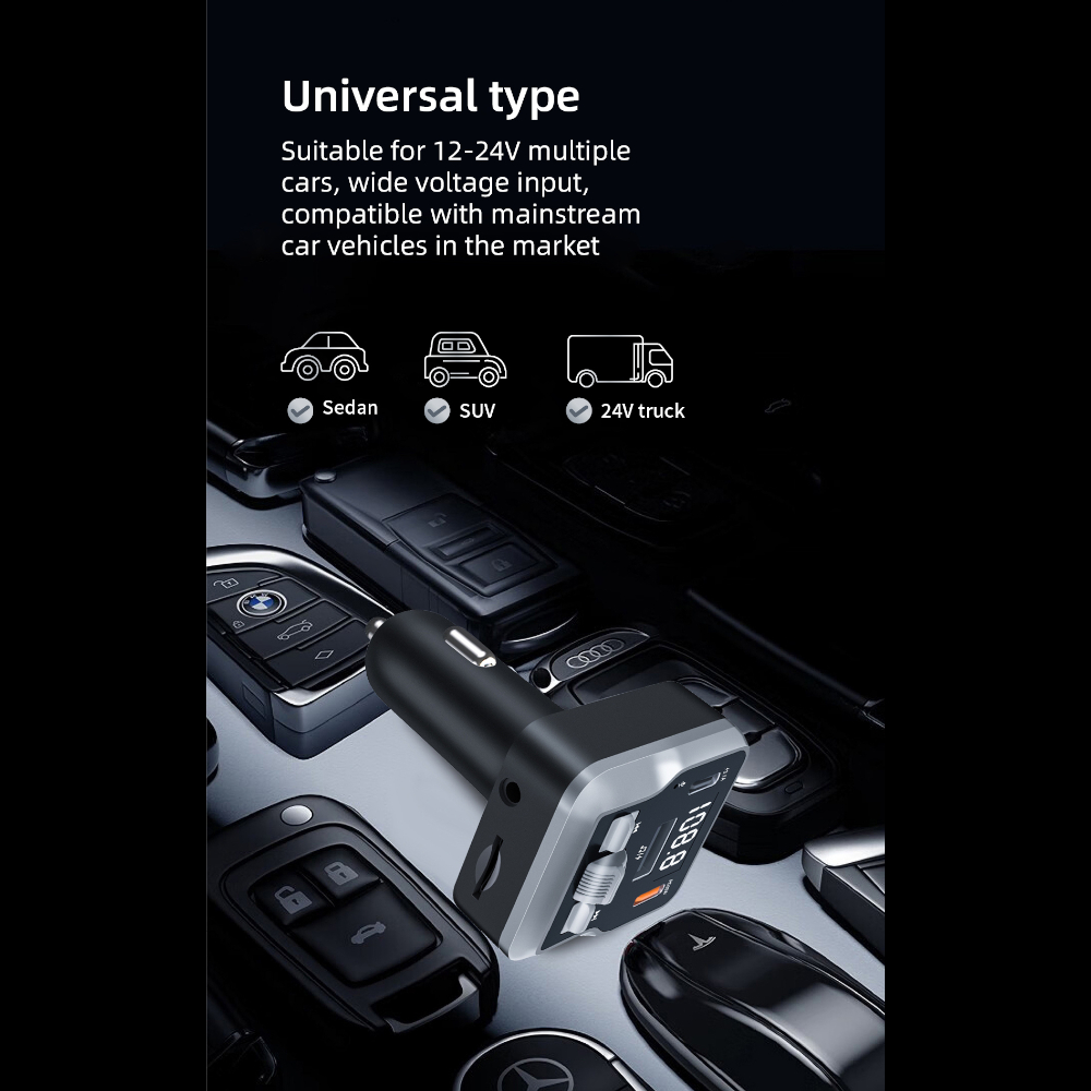 FM Трансмитер Bluetooth C64+ PD30W
