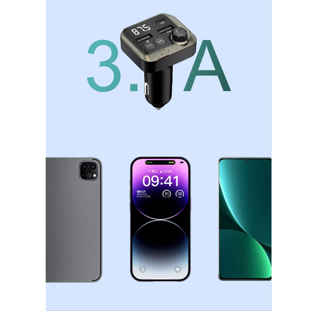 FM Трансмитер Bluetooth C73 - 3.1A