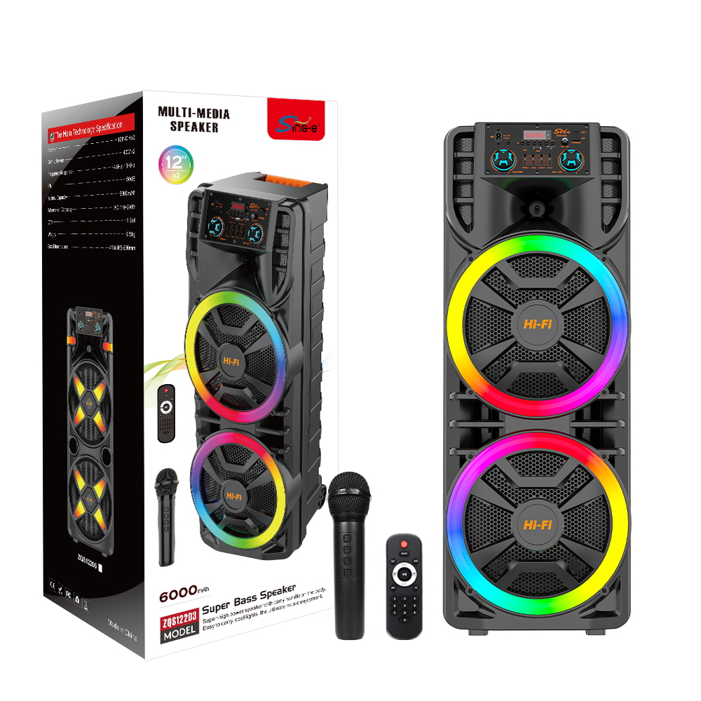 Караоке Bluetooth колона модел ZQS12203 2x12inch 40W