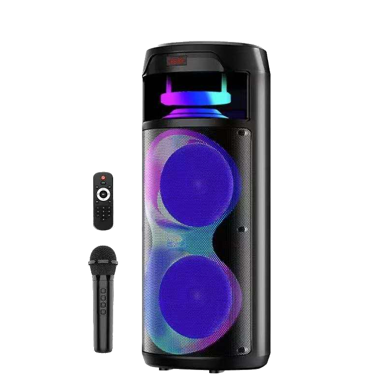 Караоке Bluetooth колона модел ZQS8222 2х 8inch  3D- led подсвет