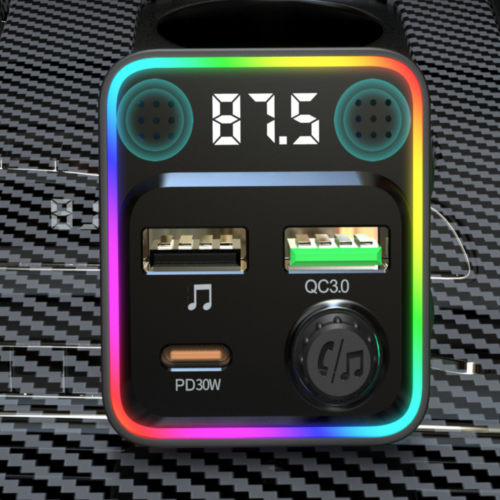 FM Трансмитер Bluetooth C71 + PD charge 30W