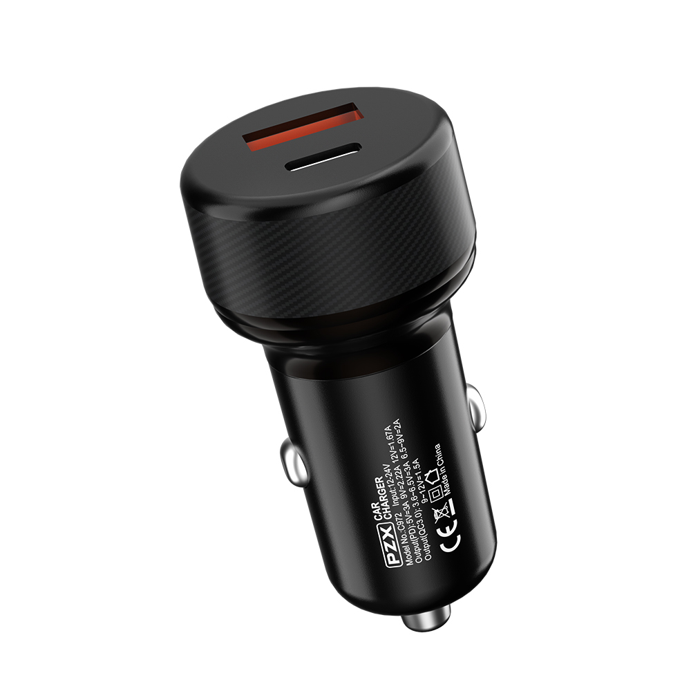12V-24V Зарядно PZX C972 Type-C + USB 38W