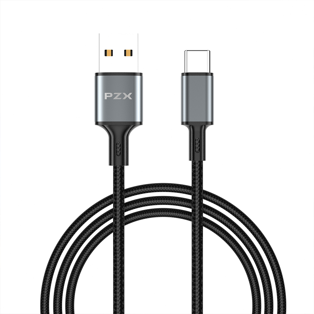 Кабел Type C PZX S-25 6A с оплетка 1m