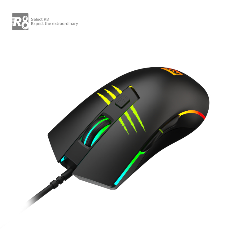 Оптична мишка R8 G204 USB 6D Gaming RGB