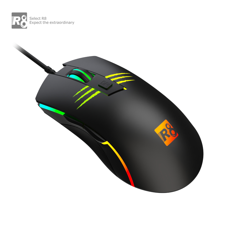 Оптична мишка R8 G204 USB 6D Gaming RGB