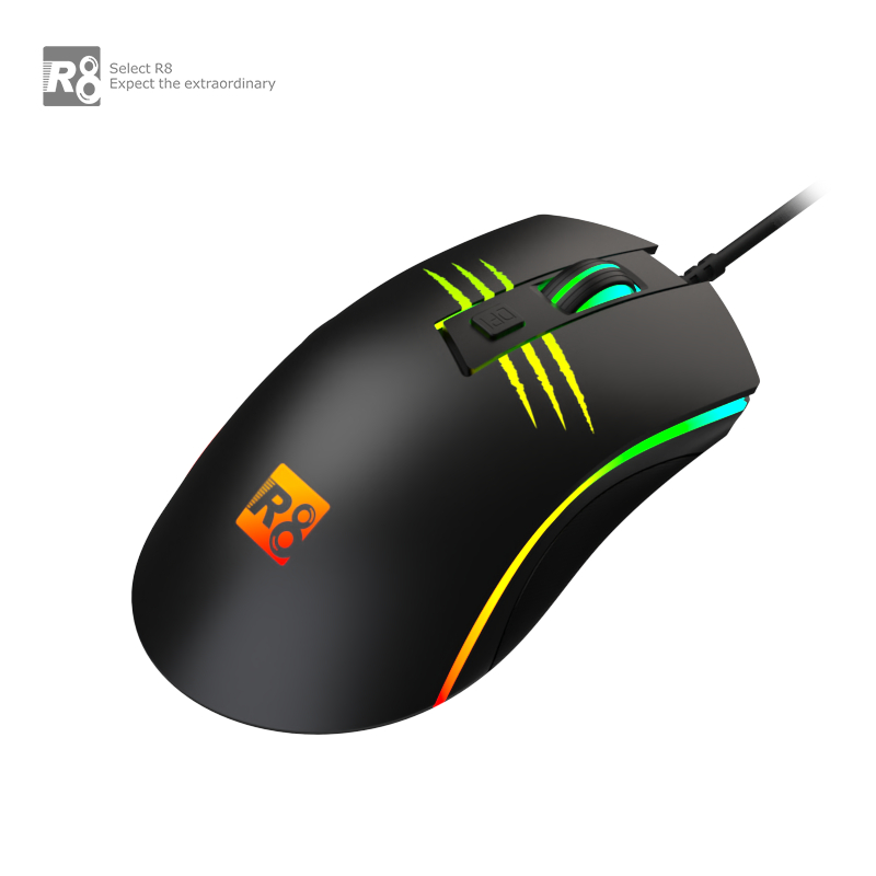 Оптична мишка R8 G204 USB 6D Gaming RGB