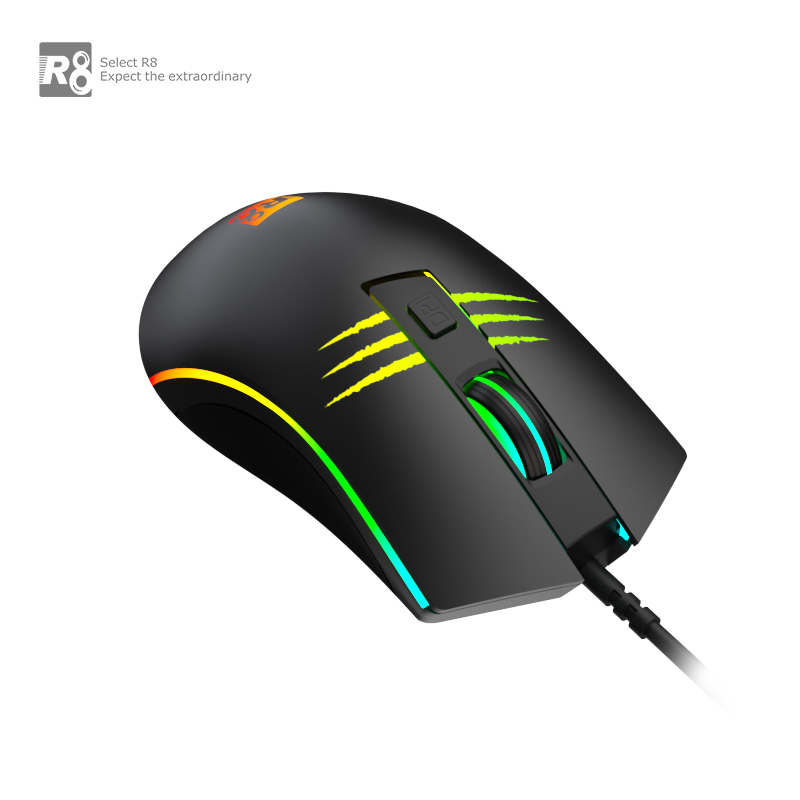 Оптична мишка R8 G204 USB 6D Gaming RGB