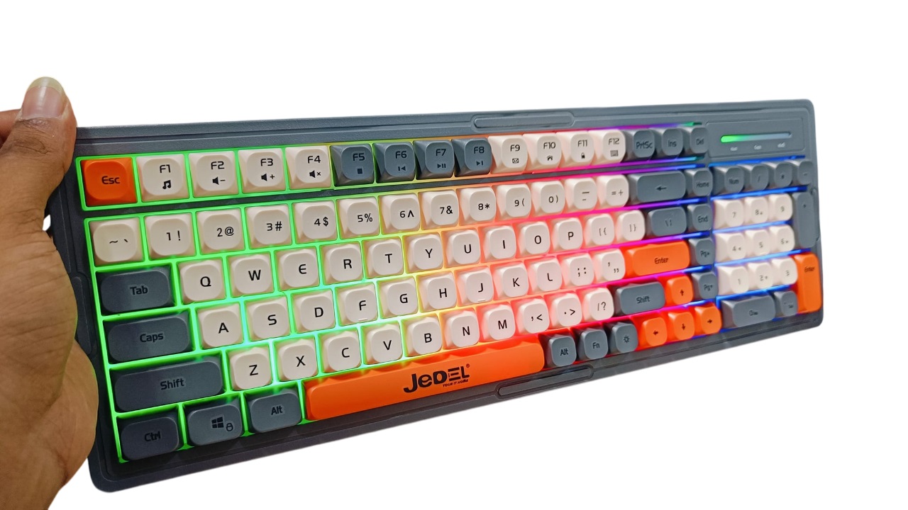 Клавиатура gaming and office -модел Jedel K32- Color, USB, С подсветка- English Layout