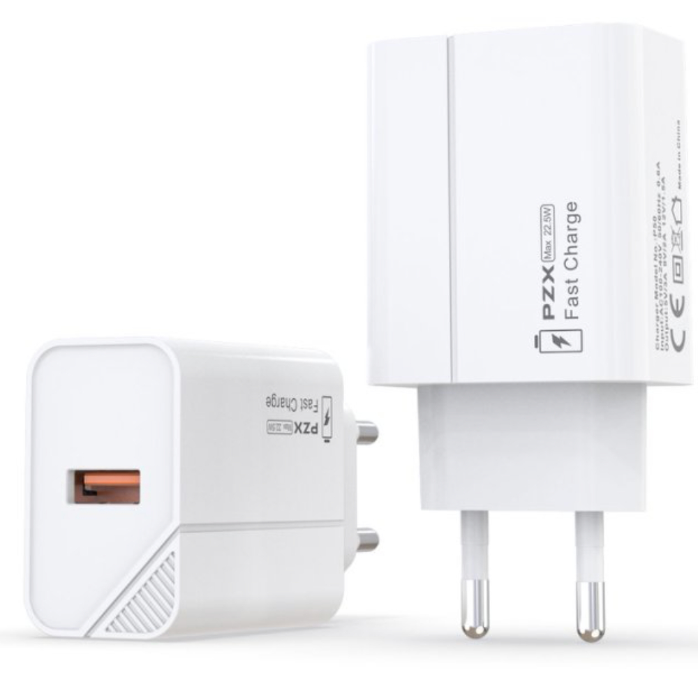 220V Зарядно USB PZX P50 QC5.0 22.5W 5V-12V