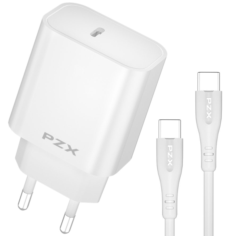 220V Зарядно Type C  PZX P51 Fast Charge 25W + кабел Type C