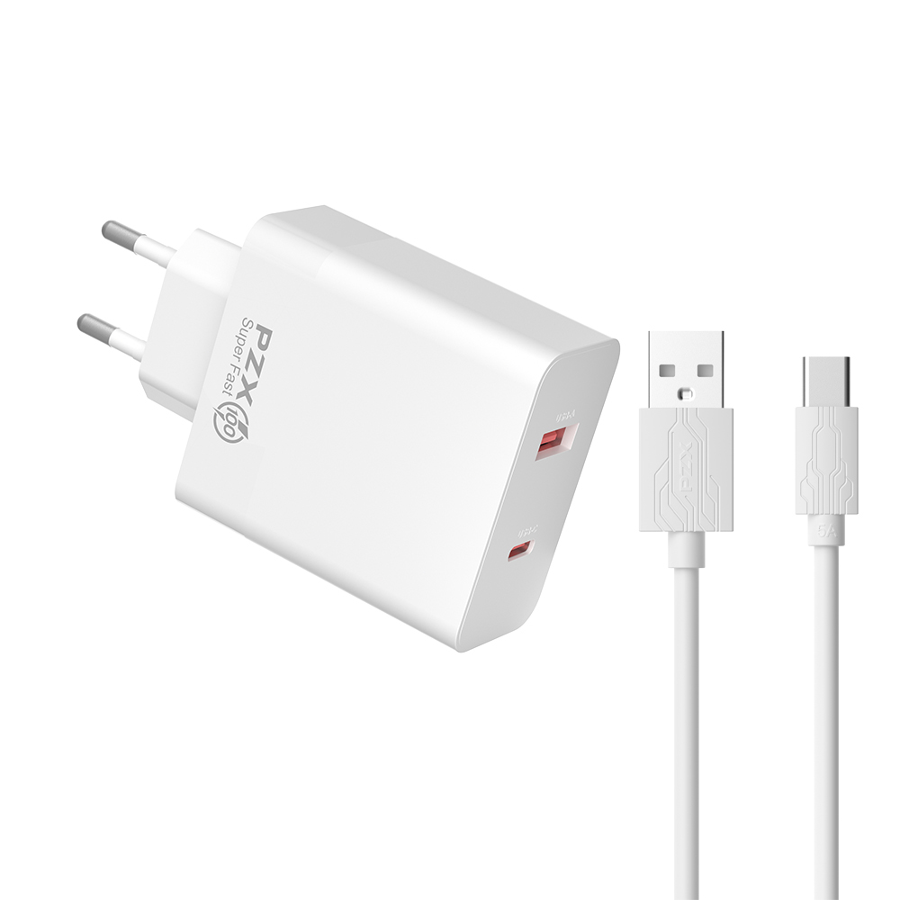 220V Зарядно  PZX P57 PD Charge 100W съвместимо + кабел  C