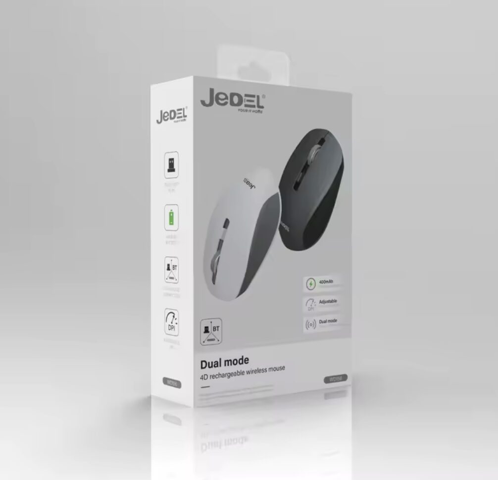 Оптична безжична презареждаема мишка Jedel WD156 2.4Ghz+Bluetooth