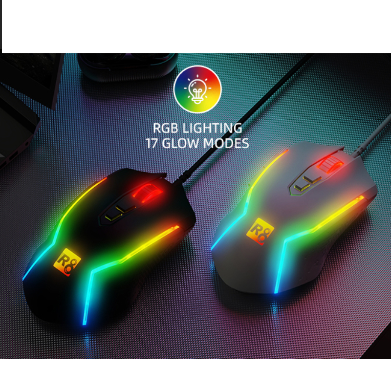 Оптична мишка R8 G203 USB 7D Gaming RGB