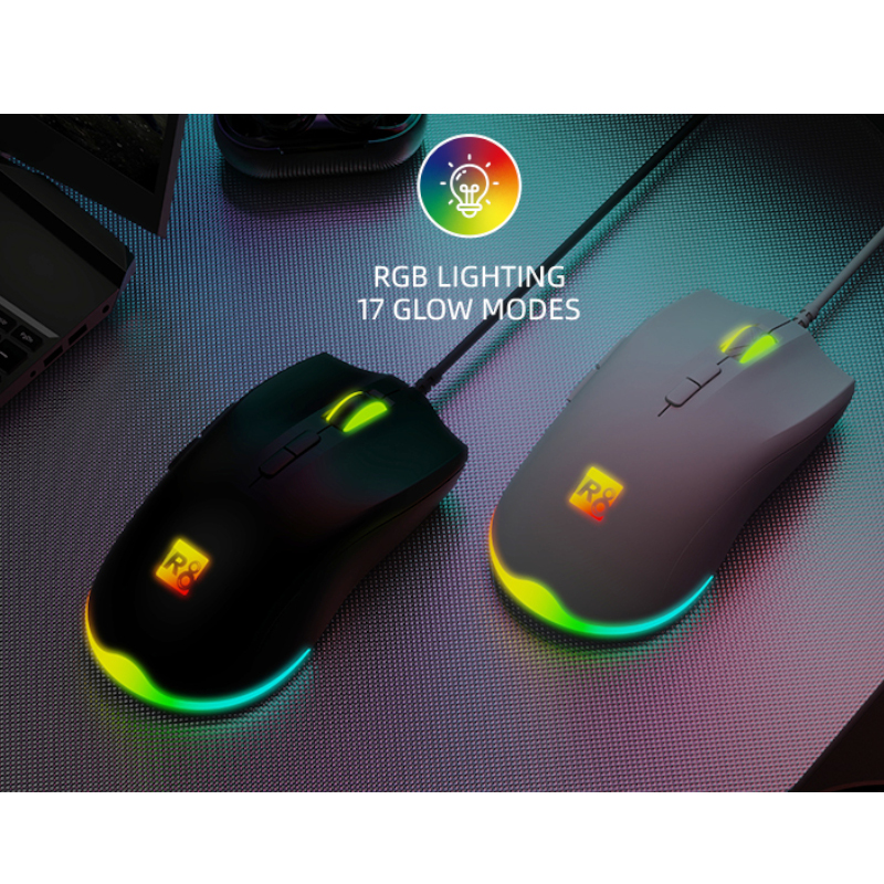 Оптична мишка R8 G201 USB 7D Gaming RGB