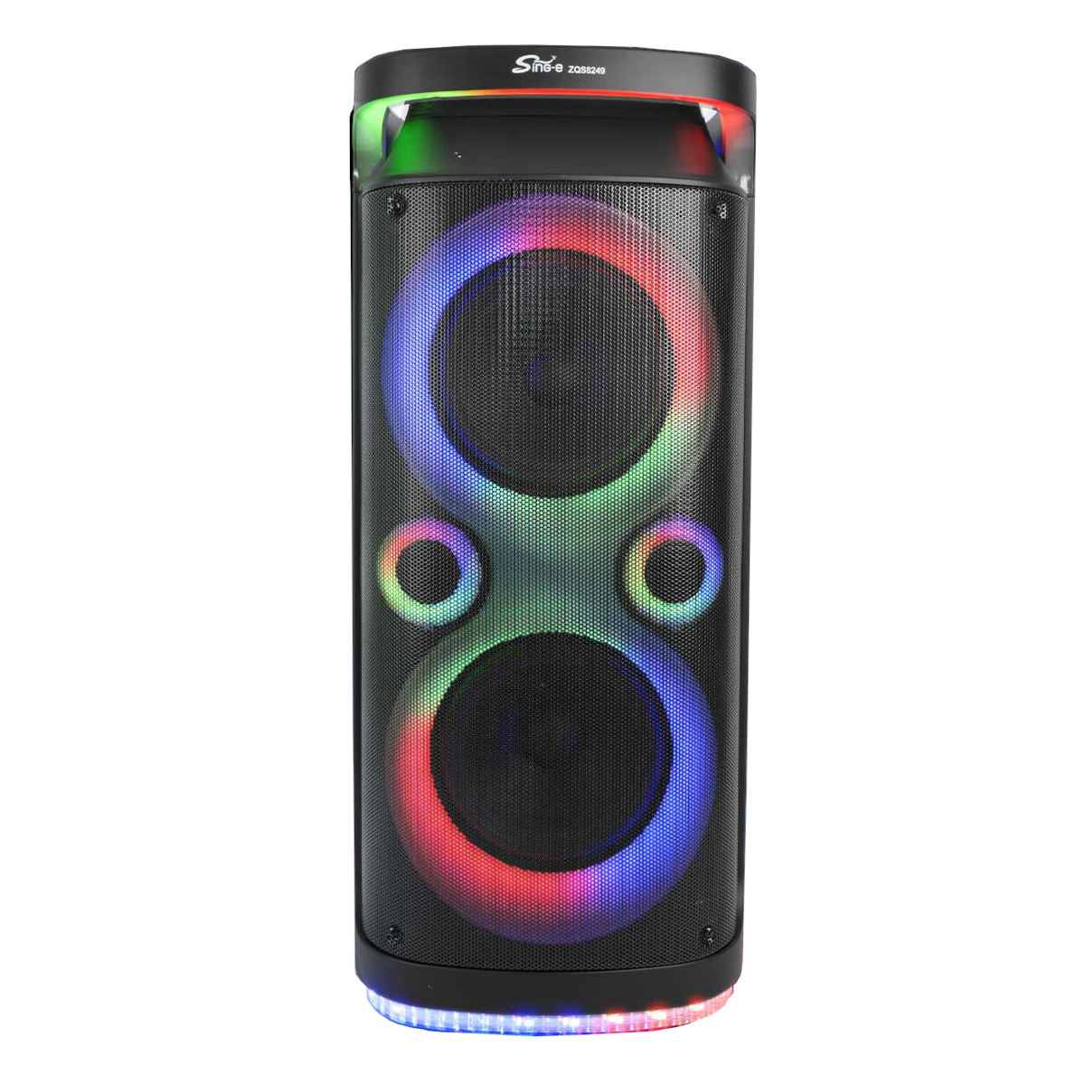 Караоке Bluetooth колона модел ZQS 8249x8 inch 2 x миkрофона HQ звук 60W