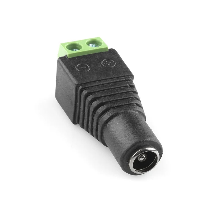 Букса женска 5.5X2.5 с винтове към кабел