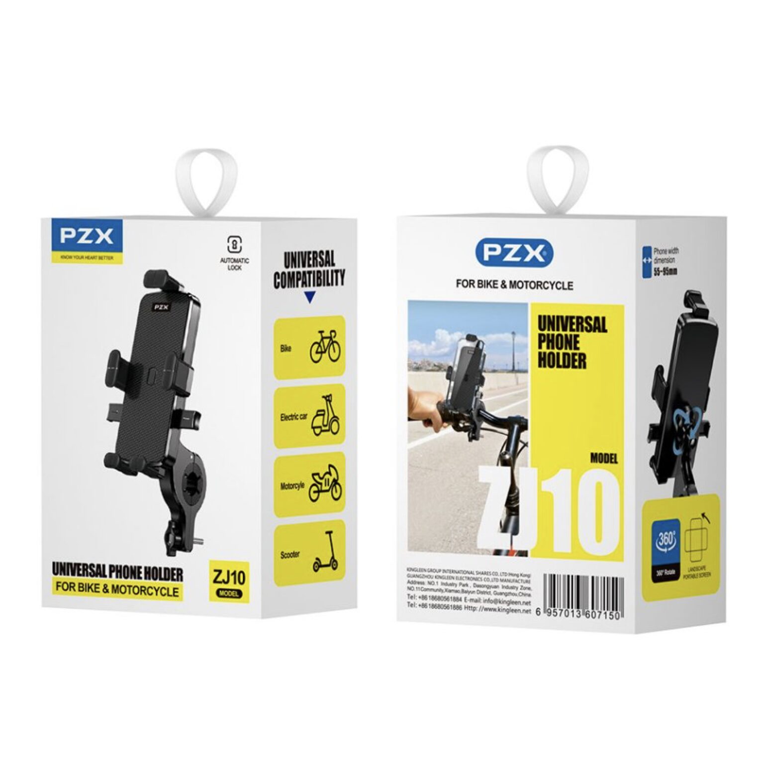 Универсална стойка за телефон PZX ZJ10 за мотор/велосипед