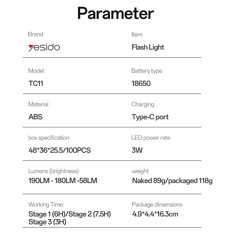 Фенер Yesido TC11