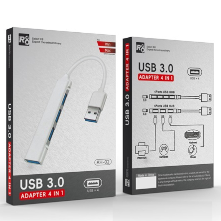 USB HUB R8 AH-02 USB3.0 4 in 1