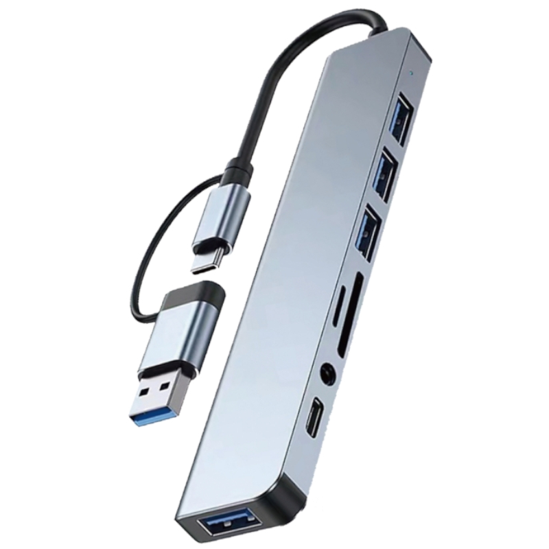 USB HUB R8 модел AH-06 Type-C 8 in 1