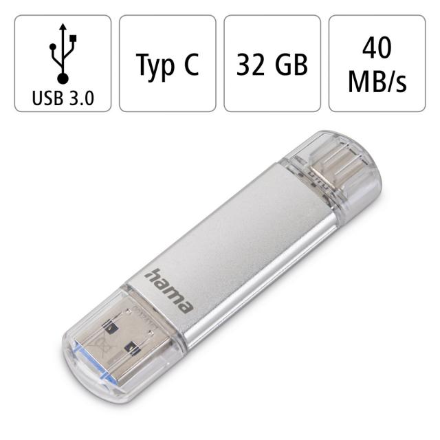USB Флаш памет Hama USB-C/USB-A 32GB