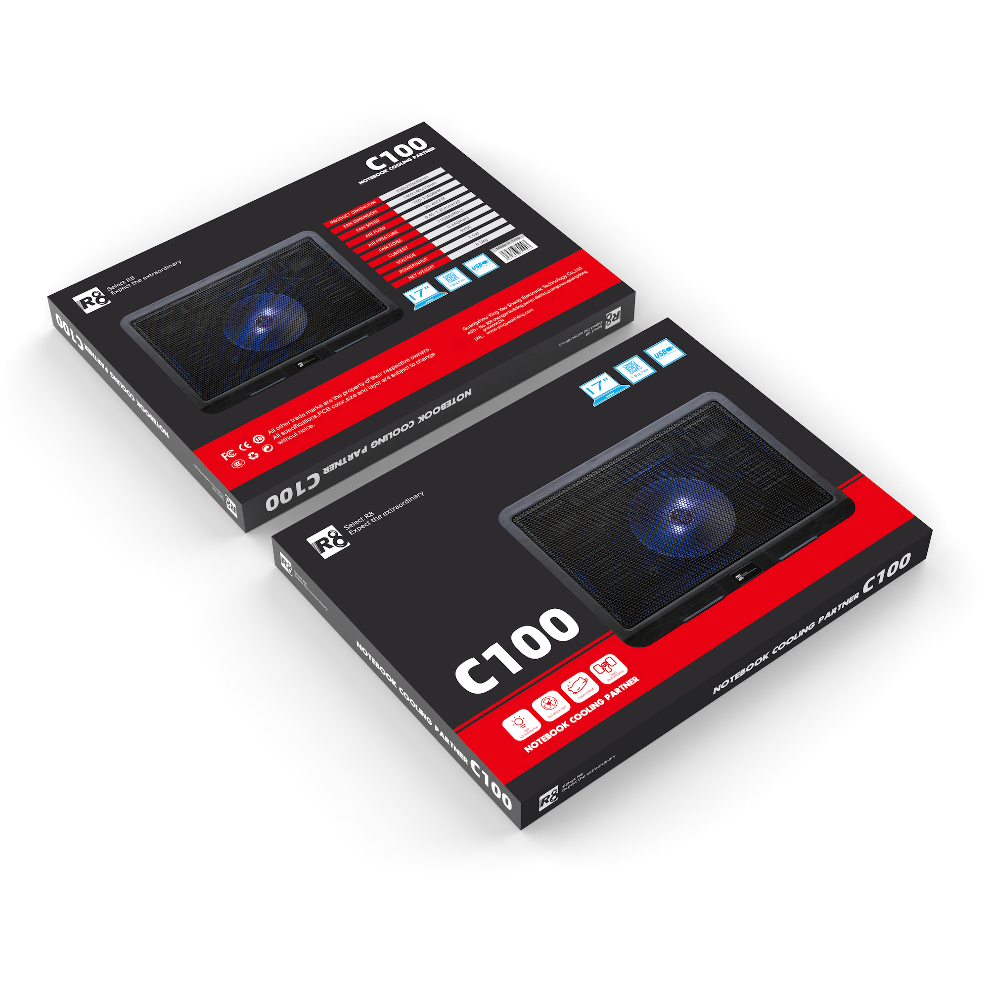 Охлаждаща подложка за лаптоп R8 C100