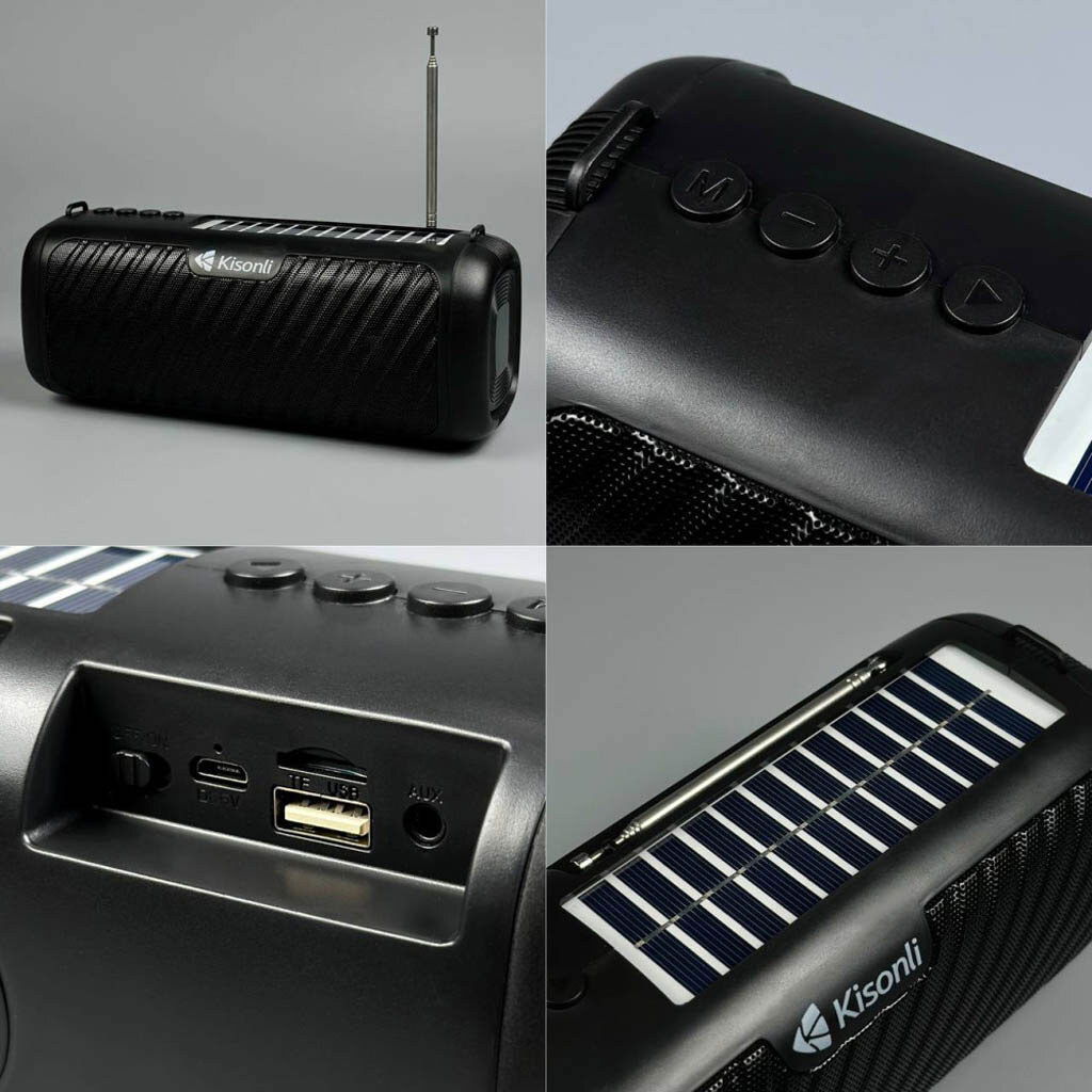 Bluetooth тонколонка Kisonli SC-15 solar