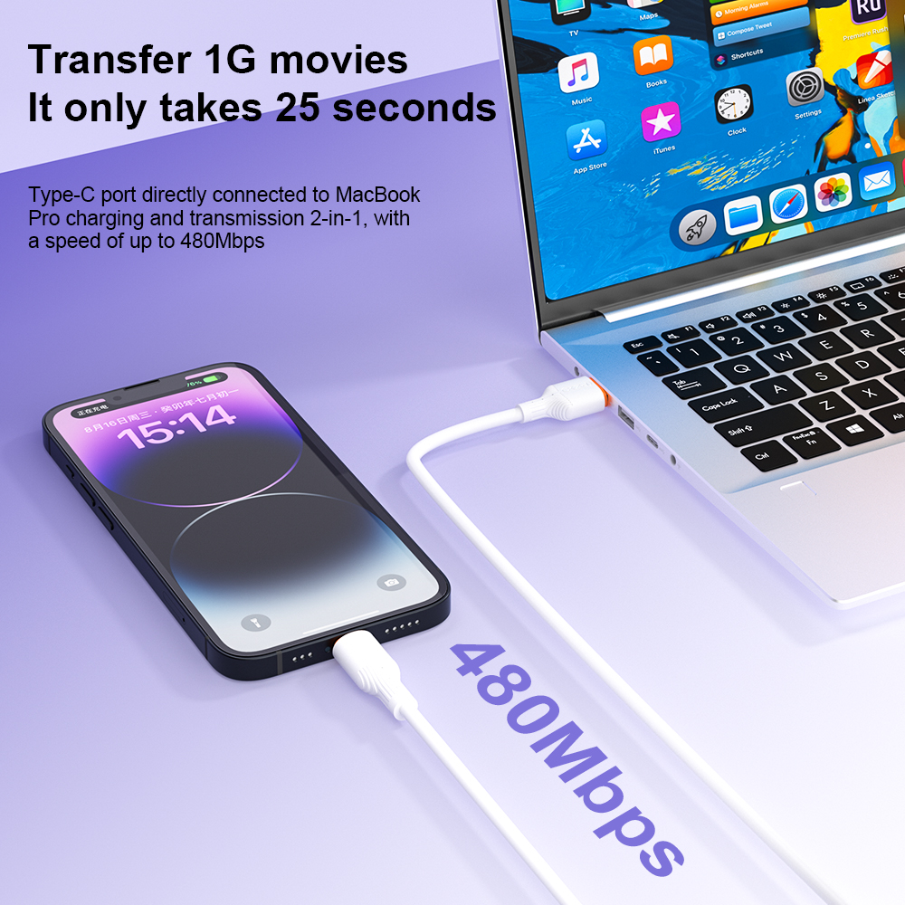 Кабел Type C PZX V227 8A