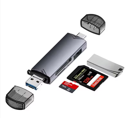 Четец all in 1/ метален + Type C