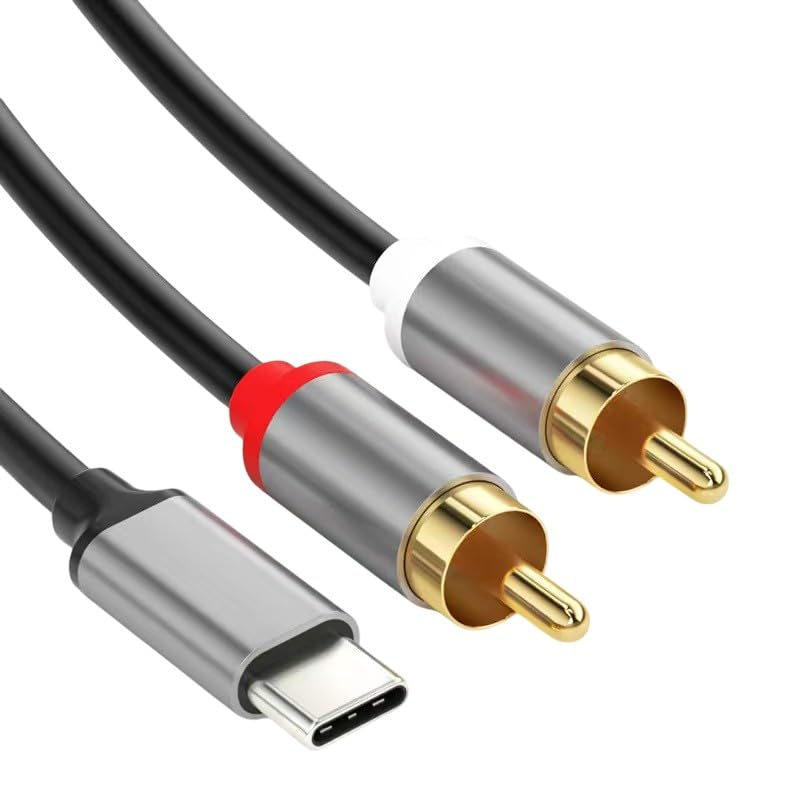 Кабел Type C към 2 чинча към  стерео -1.5м HQ Gold plated